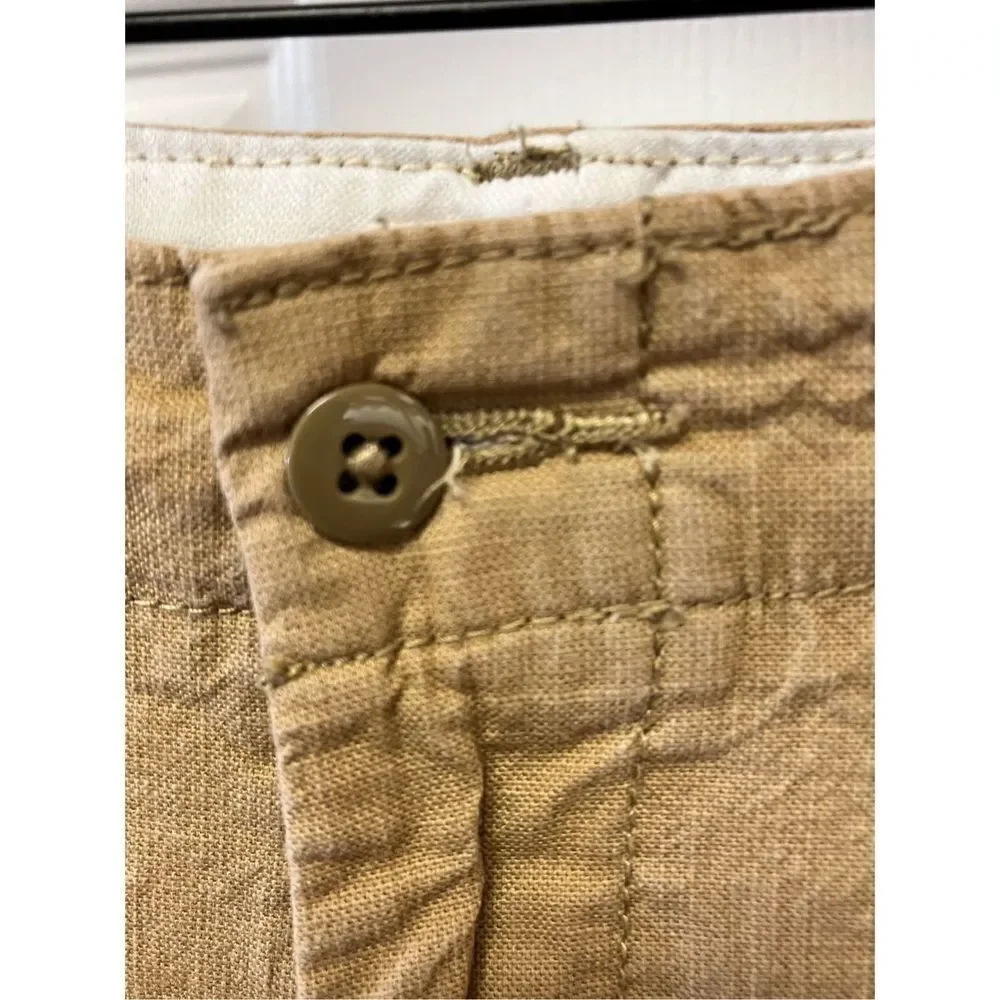 Levi’s Strauss Tan Flat Front Textured Bermuda Shorts sz 38 EUC